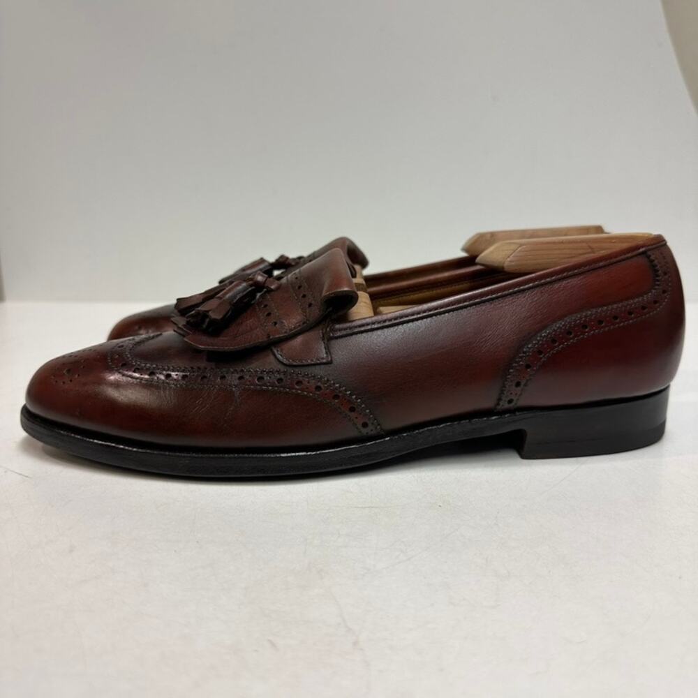 NEW HEELS Crockett & Jones x Brooks Brothers Tassel Loafer Wingtip England 9 C